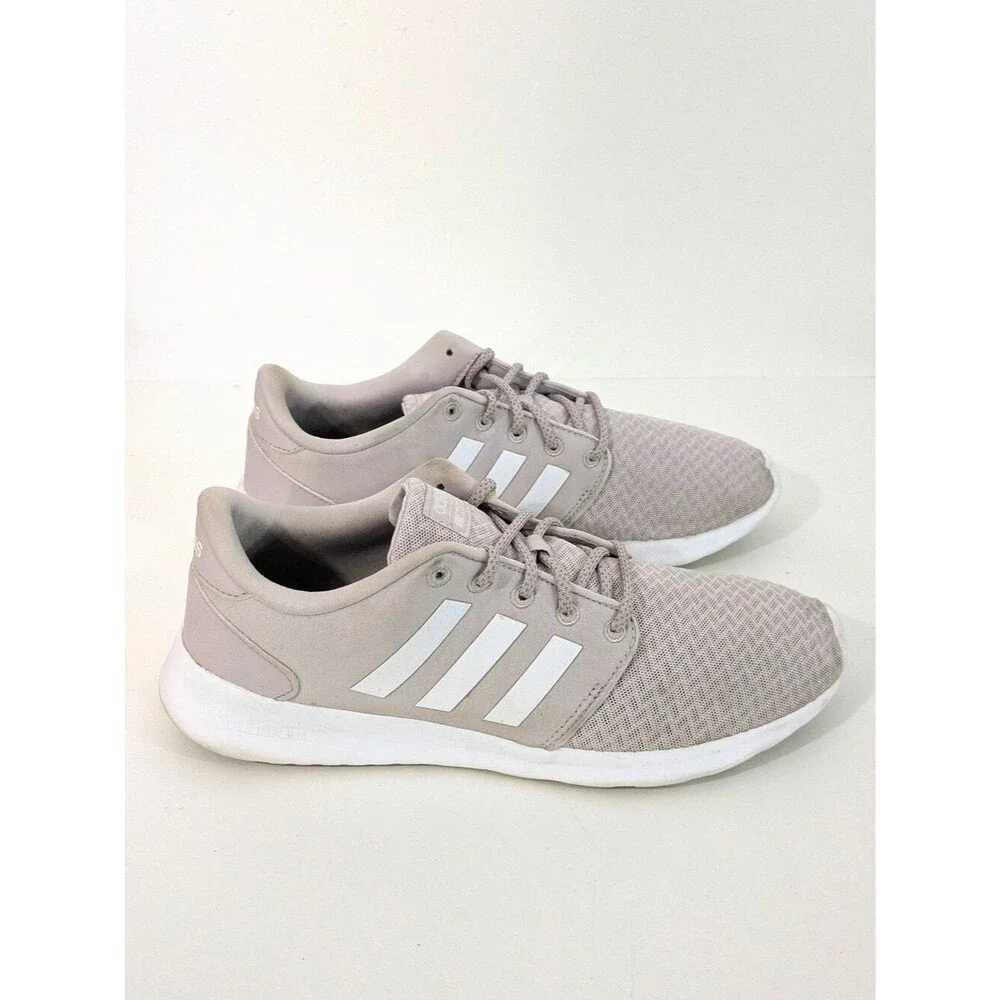 Adidas QT Racer Sneakers - Dusty Rose Pink / White - Size 10 Womens